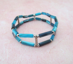 armband schelp blauw