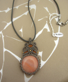 hanger oranje aventurijn (cabochon)
