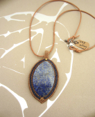 hanger Lapis Lazuli (ovaal)