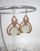 oorbellen jade rond