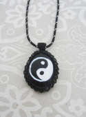 painted stone yinyang macr
