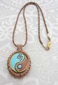 hanger macrame yinyang bruin