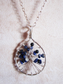 hanger levensboom blauw