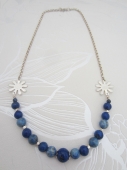 ketting Lapus Lazuli/bloem