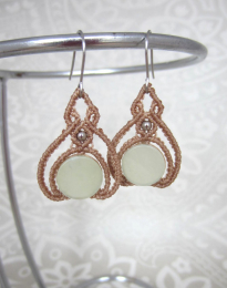 oorbellen jade rond